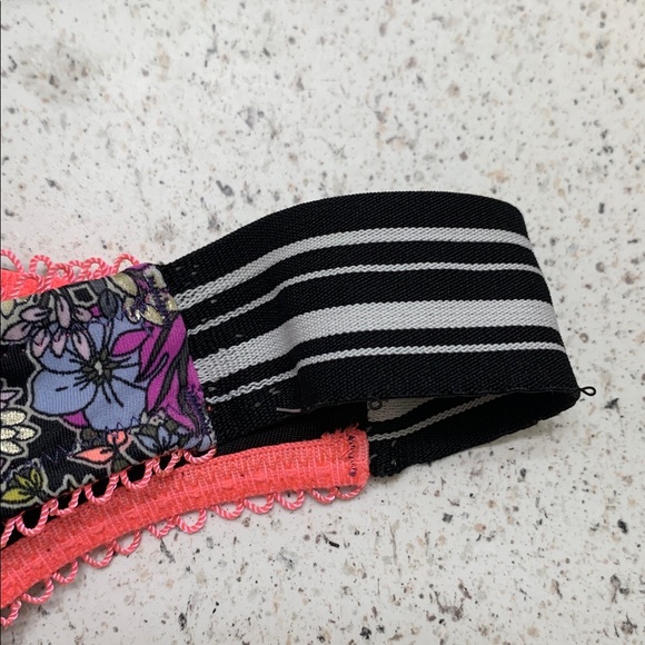 Victorias Secret The Itsy La Culotte De Style Mini Floral Stripe Bikini Bottom L - Picture 6 of 7